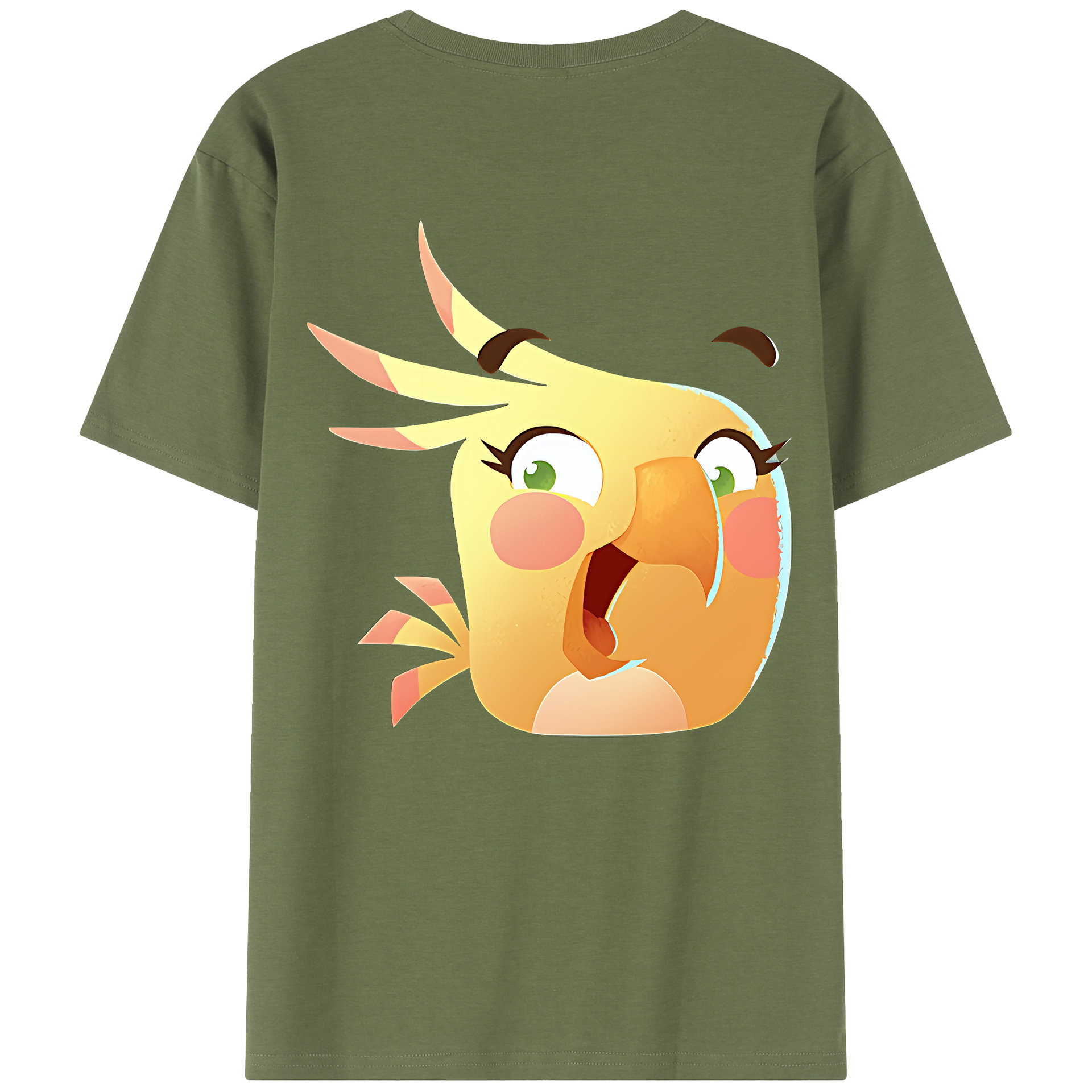 （画像用） Angry Birds アングリーバード 綿100％半袖Tシャツ（背面プリント）